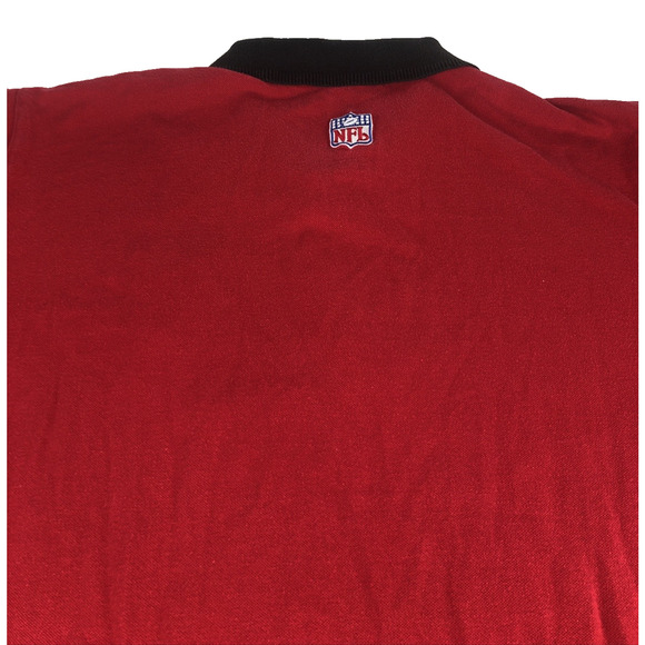 Vintage adidas NFL Tampa Bay Buccaneers Men's Polo 2XL Red Short Sleeve Football - Picture 11 of 13